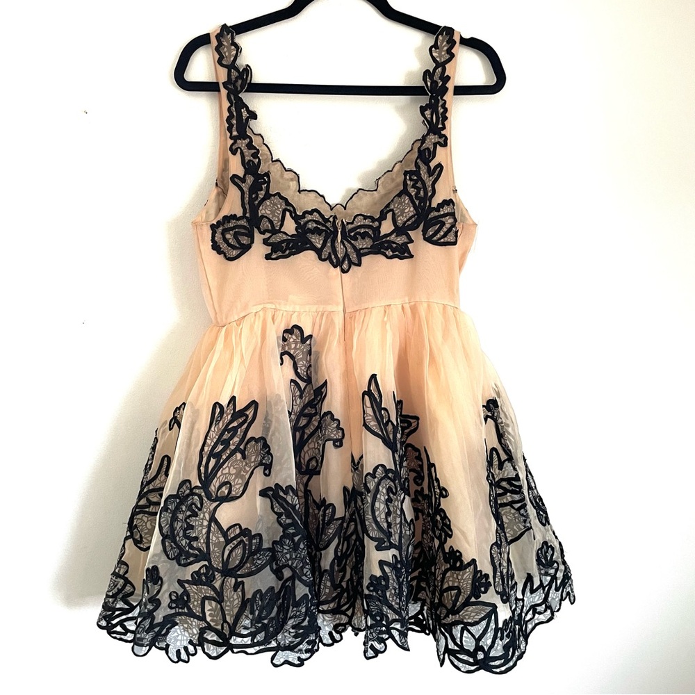 Anthropologie Maeve Sleeveless V-Neck Lace Fit And Flare Mini Dress Size 6 NWT - Picture 7 of 15